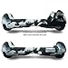 FBSport Silicone Case Scratch Protector Wrap Rubber Cover for 6.5 Inch 2 Wheels Balance Scooter White/Black