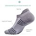 Zeropes Anti-Blister No Show Running Socks (1 Pair) (Large, Grey)