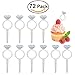 Wedding Decorations Wedding Cupcake Toppers Glitter Diamond Ring Design for Weddings Bridal Showers Party Supplies,72 Pieces