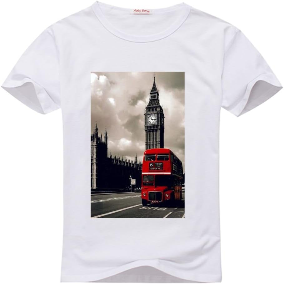 DIYgarment London Red Bus Design Women's Short Sleeve Custom T-Shirt