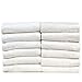 Bare Cotton Luxury Hotel & Spa Towel Turkish Cotton Wash Cloths,White, Piano, Set of 12