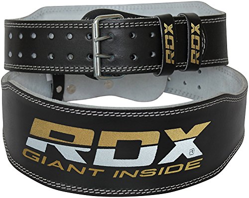 RDX-4-Leather-Weight-Lifting-Belt-Back-Gym-Strap-Training-Support-Fitness-Exercise-Bodybuilding