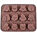 Chawoorim 12 Owls Silicone Cake Bread Chocolate Jelly Candy Baking Mould Craft Mold