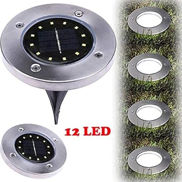 lamparas de cesped led luz solar para