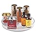 MetroDecor Lazy Susan Regular Turntable Spice Organizer - Clear