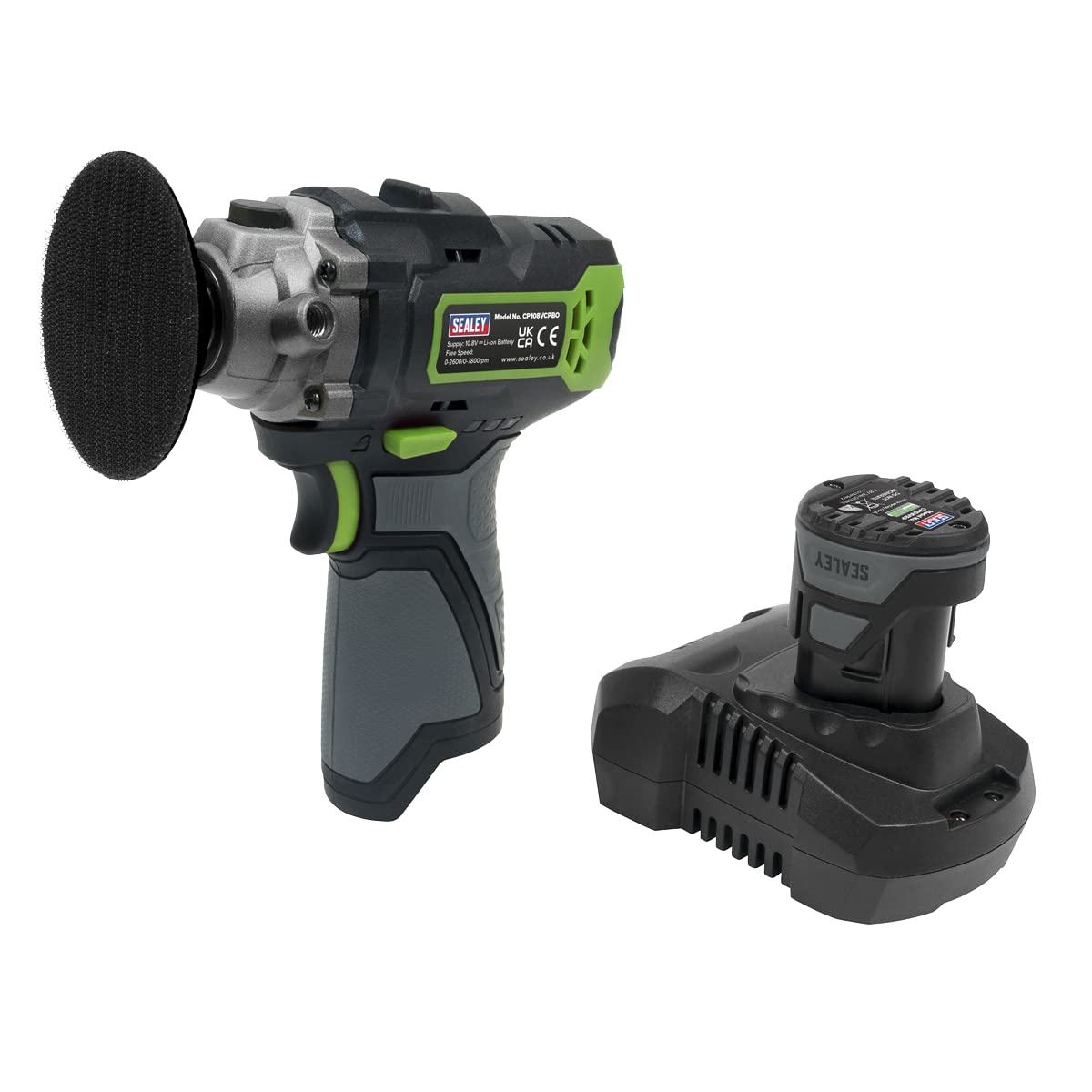 Sealey 10.8V 2Ah SV10.8 Series 75mm Cordless Polisher Kit - CP108VCP