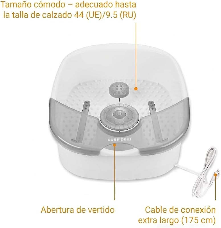 FS 881 spa de pies, baño de pies eléctrico, bañera de pies