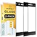 [2-Pack]-Mr.Shield for Sony Xperia XA1 [Tempered Glass] [Full Cover] [Black] Screen Protector with Lifetime Replacement