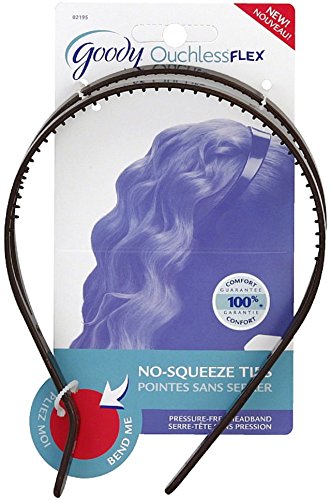 Goody Ouchless Flex Pressure-Free Headband Black 1 ea (Pack of 2)