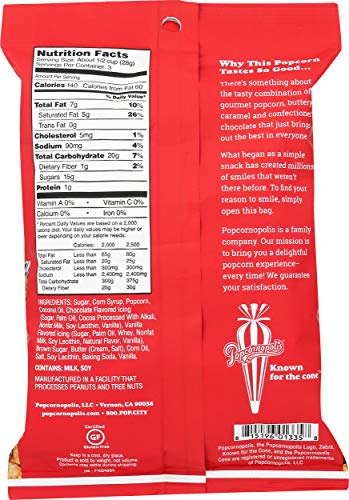 POPCORNOPOLIS ZEBRA POPCORN, 3 OZ