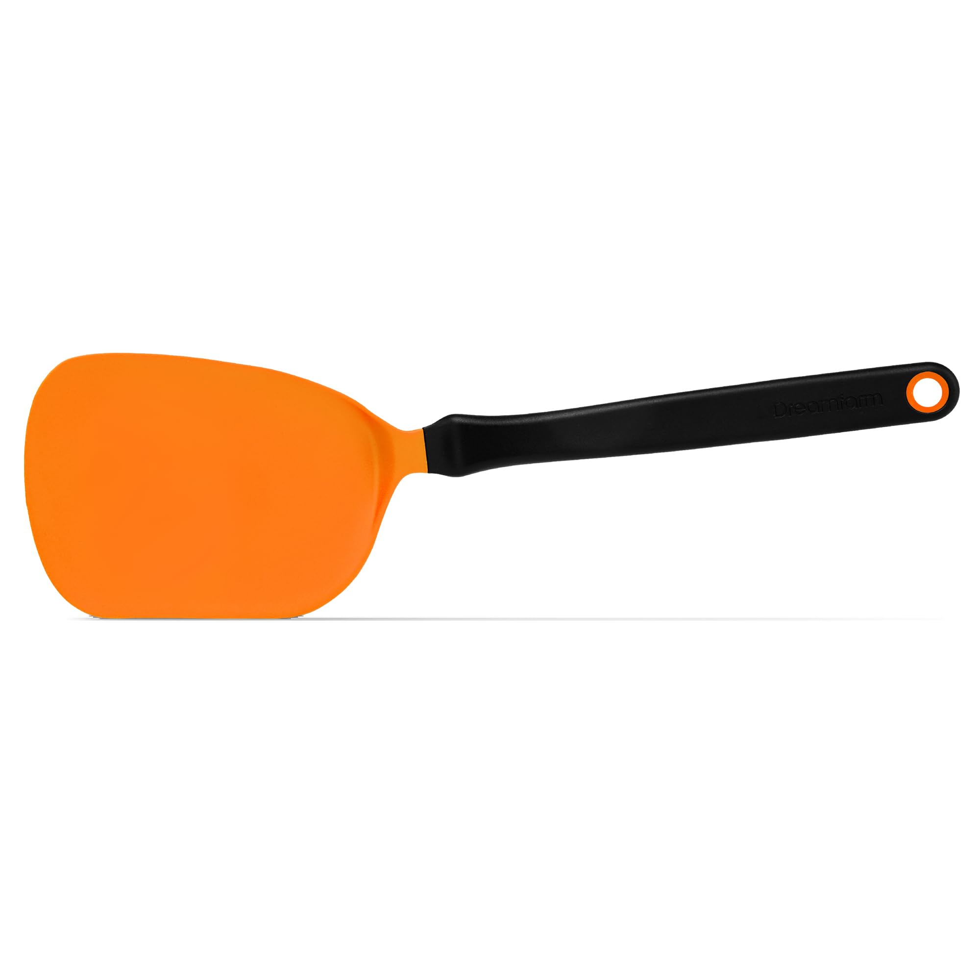 Dreamfarm Chopula | Super Flexible Sit-Up Kitchen Utensil Flipping, Chopping, & Serving Spatula | Chops Food Up in The Pan | Orange