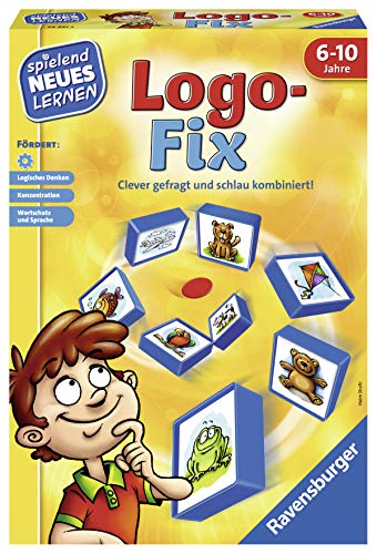 Ravensburger 24931 - Logo-Fix - Spielen und Lernen für Kinder, das Logikspiel für Kinder von 6 bis 10 Jahren, Spielend Neues Lernen für 2-4 Spieler