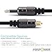 FosPower (15 Feet) 24K Gold Plated Toslink to Mini Toslink Digital Optical S/PDIF Audio Cable with Metal Connectors & Strain-Relief PVC Jacket