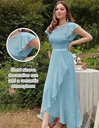 BeryLove Prom Dresses for Women Wedding Guest