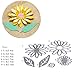 Whitelotous 6pcs Cutting Dies Cut Dies Stencil Metal Template Mould for DIY Scrapbook Album Paper Card (Daisy)