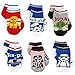 STAR WARS Toddler Boys 6 pack Socks (Shoe: 4-7 (Sock: 2-4), Multi)