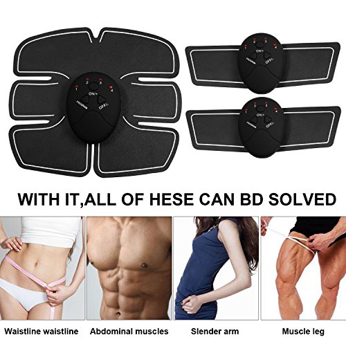 image for VEBE Muscle Toner Abdominal Toning Belt Workouts Fitness Portable AB M