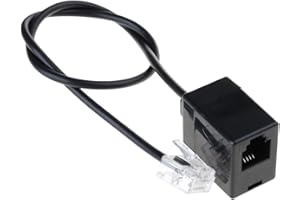 RJ45 To RJ11 Adapter Cord Ethernet RJ45 Male To Telephone RJ11 Female Converter For Telecommunication Networking Cable