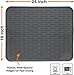 XXL Silicone Dish Drying Mat for Kitchen Counter or Under Sink, 24