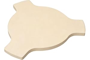 Heat Deflector Stone Replacement Parts for Char-Griller 6211 Smoking' Stone Jr. Heavy Duty Ceramic Pizza Stone for Char-Grill