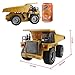 Fistone RC Dumper 6CH 2.4G Mine Truck Automatic Self-Discharging Games Toy Electronic Remote Controlled Vehicle With Alloy Cab LED Lights Engineering Machinery Car Model