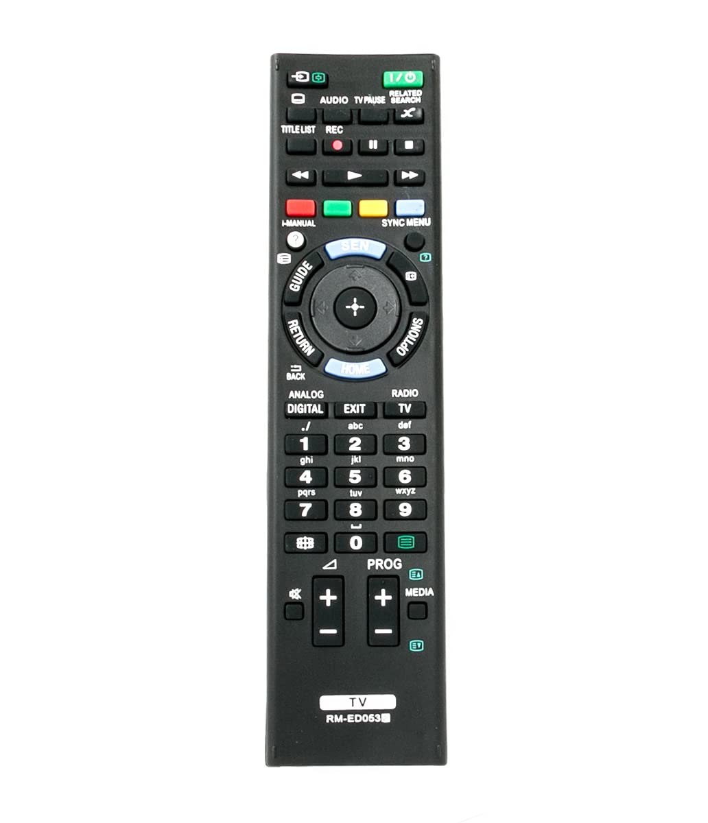 AULCMEET RM-ED053 sub RM-ED052 Replaced Remote Control fit for Sony LED 4K TV KDL-42W654A KDL-32W654A KDL-42W656A KDL-50W655A KDL-42W655A KDL-32W655A KDL-42W650A KDL-32W651A