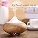 VicTsing 140ml Essential Oil Diffuser New Wood Grain Aroma Cool Mist Humidifier with 7 Color LED Lights for Office Home Room