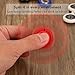 YORKING Plastic Metal 608 Bearing EDC Hand Fidget Spinner Toy Spinners Toys Relieve Stress Anxiety and Boredom All At Your Finger Tips (608-2RS Red)