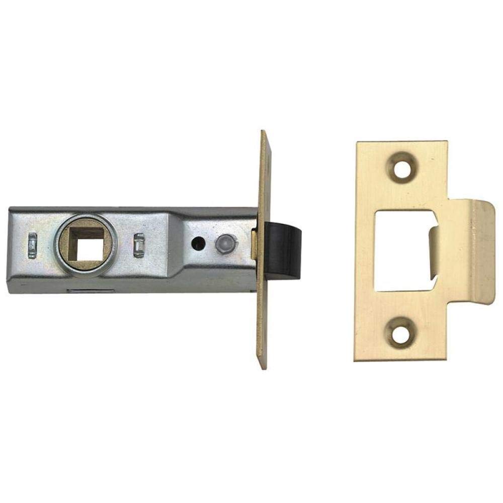 Union Locks 64mm Tubular Mortice Latch 2648 - Polished Brass