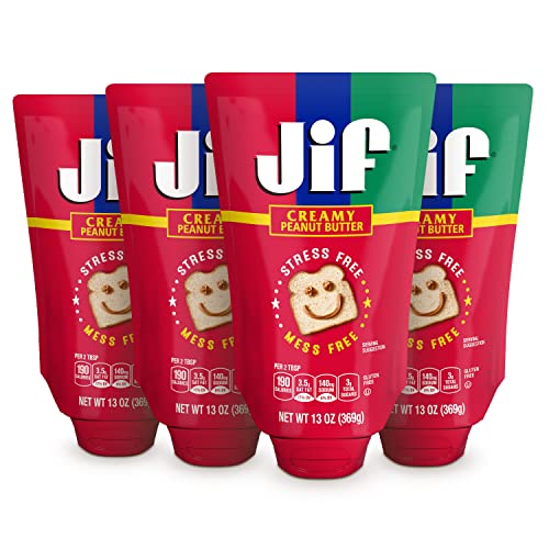 Jif Squeeze Creamy Peanut Butter, 13 Ounces