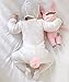 Me Too Angela Smiling Bunny Baby Stuffed Dolls Rabbit Plush Toys Gifts for Kids 12'' (Pink)