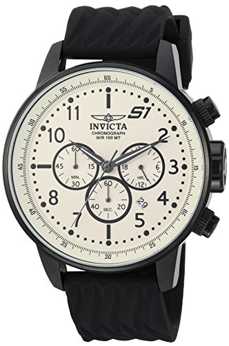 Invicta Men's 'S1 Rally' Quartz Stainless Steel and Silicone Casual Watch, Color:Black (Model: 23813)