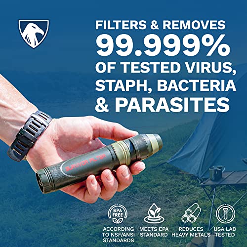 Survivor Filter Squeeze Kit Water Purifier Survival Straw with