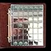 Coin Collection Supplies,10 Sheets 420 Grids Plastic Pocket Pages Coin Holders for Stamp Coin Medals Badge Collecting Supplies