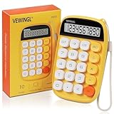 VEWINGL Calculator,Yellow Calculator Cute 10 Digit