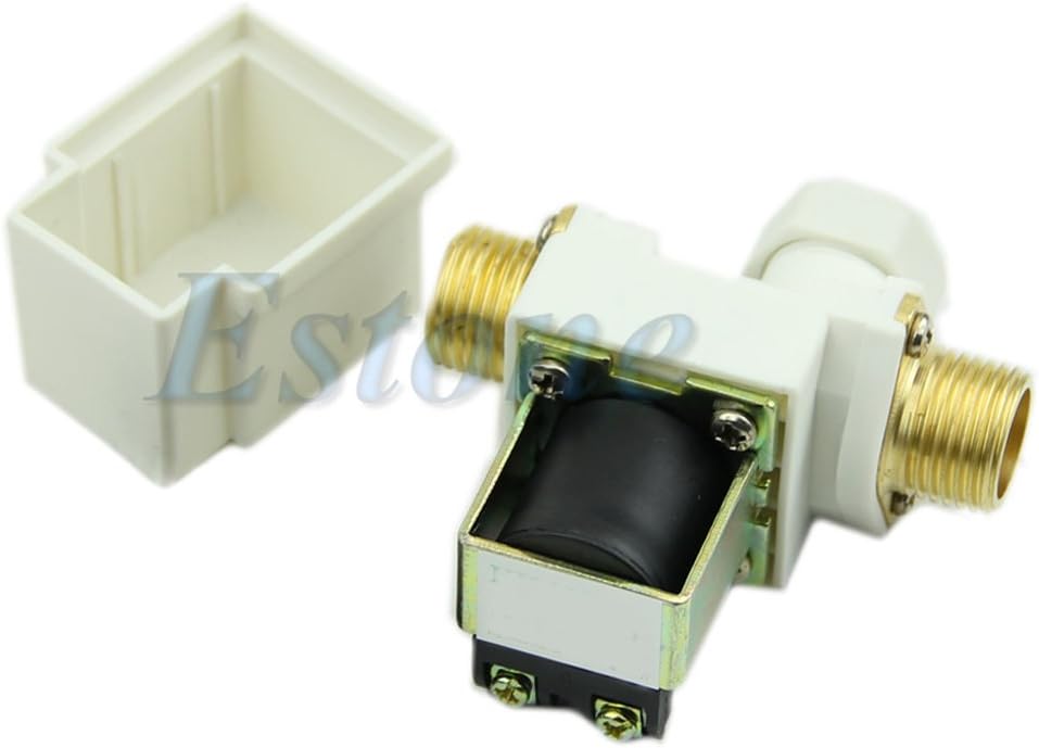 Qianqian56 12V N/C New DC 0-0.8MPa 1/2" Electric Solenoid Valve for Water Air
