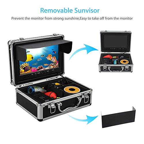 Eyoyo-Professional-9-inch-LCD-Monitor-HD-1000TVL-Camera-with-12-Adjustable-Infrared-LED-Lights-Underwater-Ice-Lake-Fishing-Video-Camera-DVR-Fish-Finder-w-8GB-TF-Card-30M-Cable