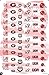 University Of Georgia Bulldogs Clear Water-slide Nail Decals (Set of 53)