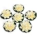 Simply Essentials Best Floating Flowers Set of 6 for Weddings - Pool Decor - Holidays - Wedding Decorations - Hot Tubs - Medium - 6 1/2 Inch Each
