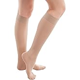 GABRIALLA 15–20 mmHg Sheer Medical Compression Socks for Women - Made in Italy Knee High Support Stockings for Circulation, Swelling Relief, Travel, Work, Pregnancy - Support Socks (Black)