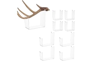 BAFOVY Clear Acrylic Antler Display Bracket, Premium Sturdy Base with Strong Load Bearing Capacity, for Deer Antler Sheds, Tr