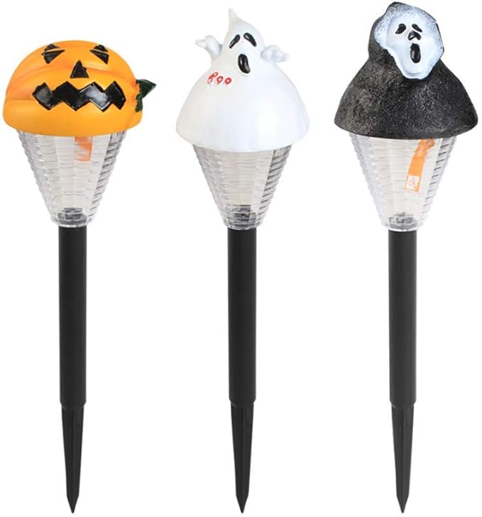 Chlggzw Halloween Solar Lights for Garden Outdoor Lawn Lamp