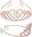 16th Birthday Sash and Tiara for Girls - Fabulous Set: Glitter Sash + Gravity Rhinestone Pink Premium Metal Tiara, 16th Birthday Gifts for Sweet 16 Birthday Party
