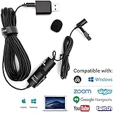 Movo Sevenoak Universal USB Computer Microphone with USB adapter compatible with Laptop, Desktop, PC and Mac, Smartphones, Cameras, Podcasting, Gaming, Remote Work and Laptop Microphone (20-Foot Cord)