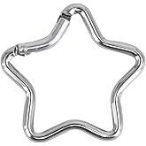 Carabiner Clip, Star Shaped Climbing Buckle, Keyring Hook for Camping Fishing Hiking Traveling Key Chain Clip Accessories