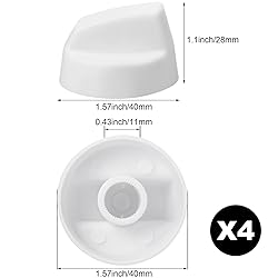 Jetec 4 Pack Control Knobs Replacement with 12