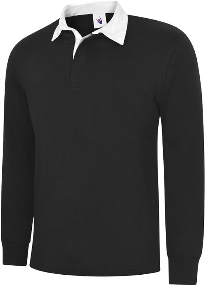 Uneek UC402 Cotton Mens Classic Rugby Shirt Amazon.co.uk Clothing