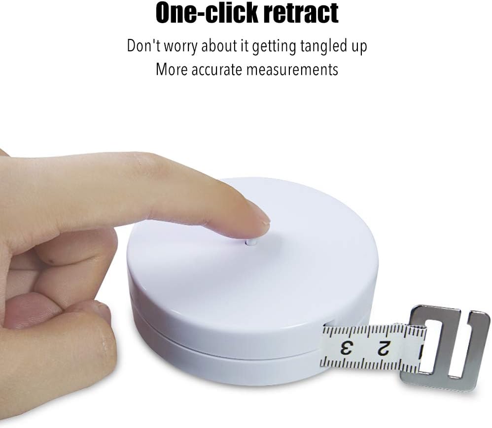 Body Measuring Tape Device with Handheld Body Fat Caliper, Plicometer Skinfold Caliper, BMI Calculator for Men and Women for Fitness and Weight Loss: Health & Personal Care