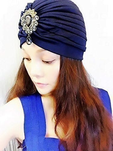 Deep Blue Gemstone Turban,Women Turban,Full Turban,Turban,Turban Hat,Stretch Turban,Fashion Turban,Head Wrap,Head Scarf,Headband,Fashion,Gift,Show,Party,Holiday