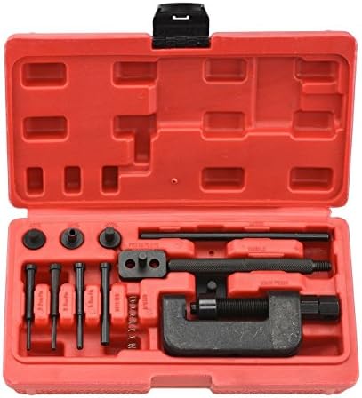 Chain Breaker Riveting Tool Kit | 13pc Set Cutting OHV Cam Drive ATV Motorcycle